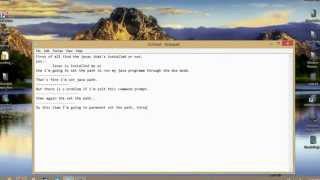 Installed Jdk in Window 8 and set path the command prompt