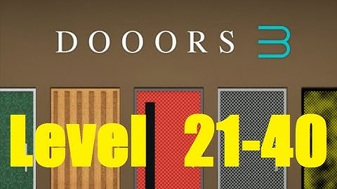 DOOORS 3 room escape game Level 21 - 40 - 58 Works