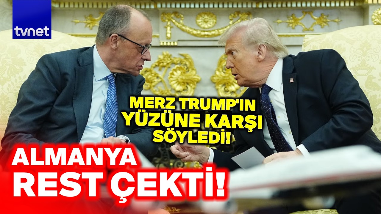 TRUMP VE MERZ BİRBİRİNE GİRDİ! Oval Ofis’te İran kavgası! Batı ittifakı parçalanıyor mu?