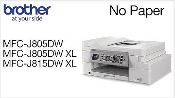 MFCJ815DWXL Clearing no paper fed error