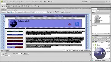 Dreamweaver Tutorial - HTML & CSS website Layout