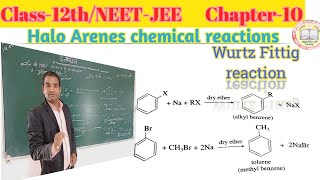 Halo Arenes chemical reaction | wurtz fittig reaction | हैलो एरीन की मुख्य रासायनिक अभिक्रियाएं |