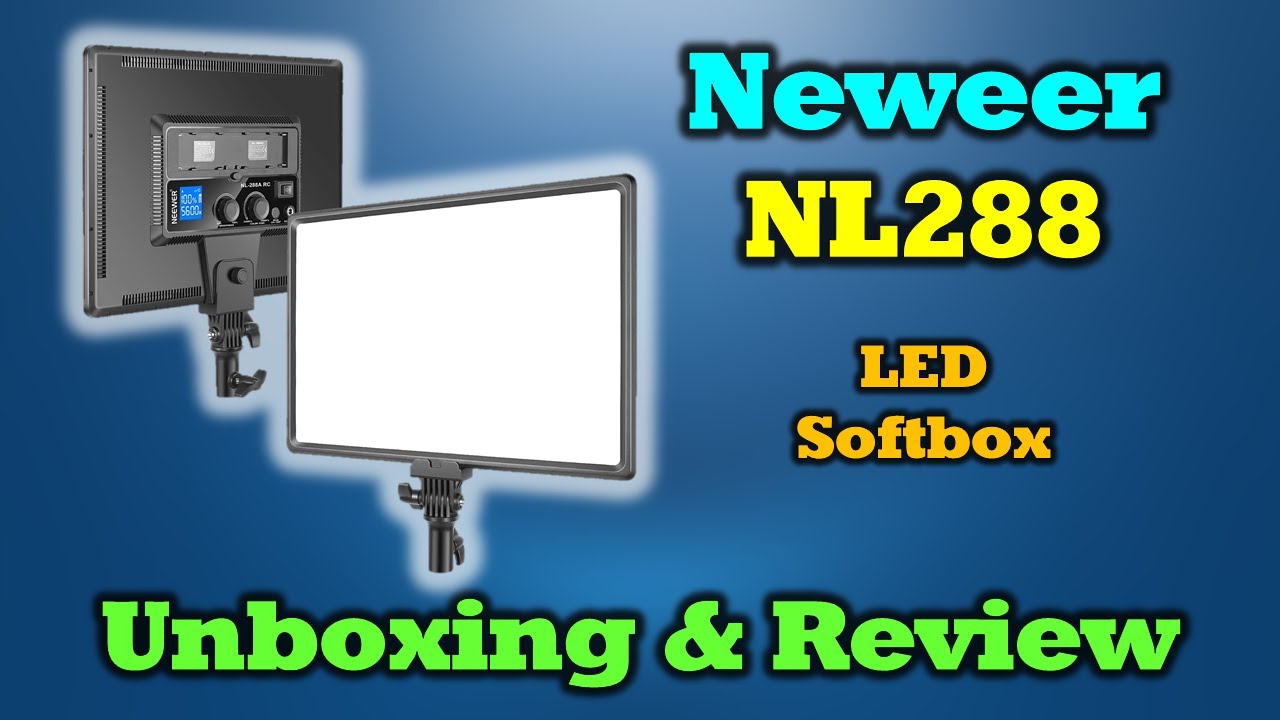 NEEWER 2 Pack NL-288ARC Bi-Color LED Panel Light Stand Kit