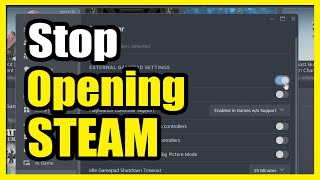 How to Stop Controller Opening STEAM on PC (Easy Tutorial)