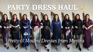 THE ONLY MYNTRA PARTY HAUL YOU NEED! 🥂✨ (Everything fits so perfectly!) screenshot 2