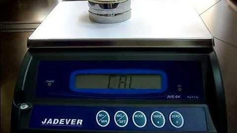 Hiệu chuẩn cân điện tử Jadever - JWE