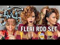 😱 OMG BEST Flexi Rod SET on Natural Hair TEXTURE Lace Wig! HEATless Curls like CROCHET! HerGivenHair