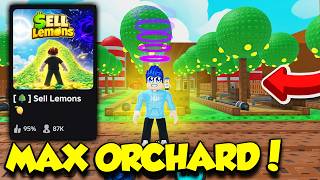 ROBLOX SELL LEMONS FINALLY UPDATED... *ORCHARD*