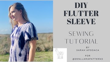 Flutter Sleeve Tutorial- DIY Sewing, change any sleeve to a flutter sleeve