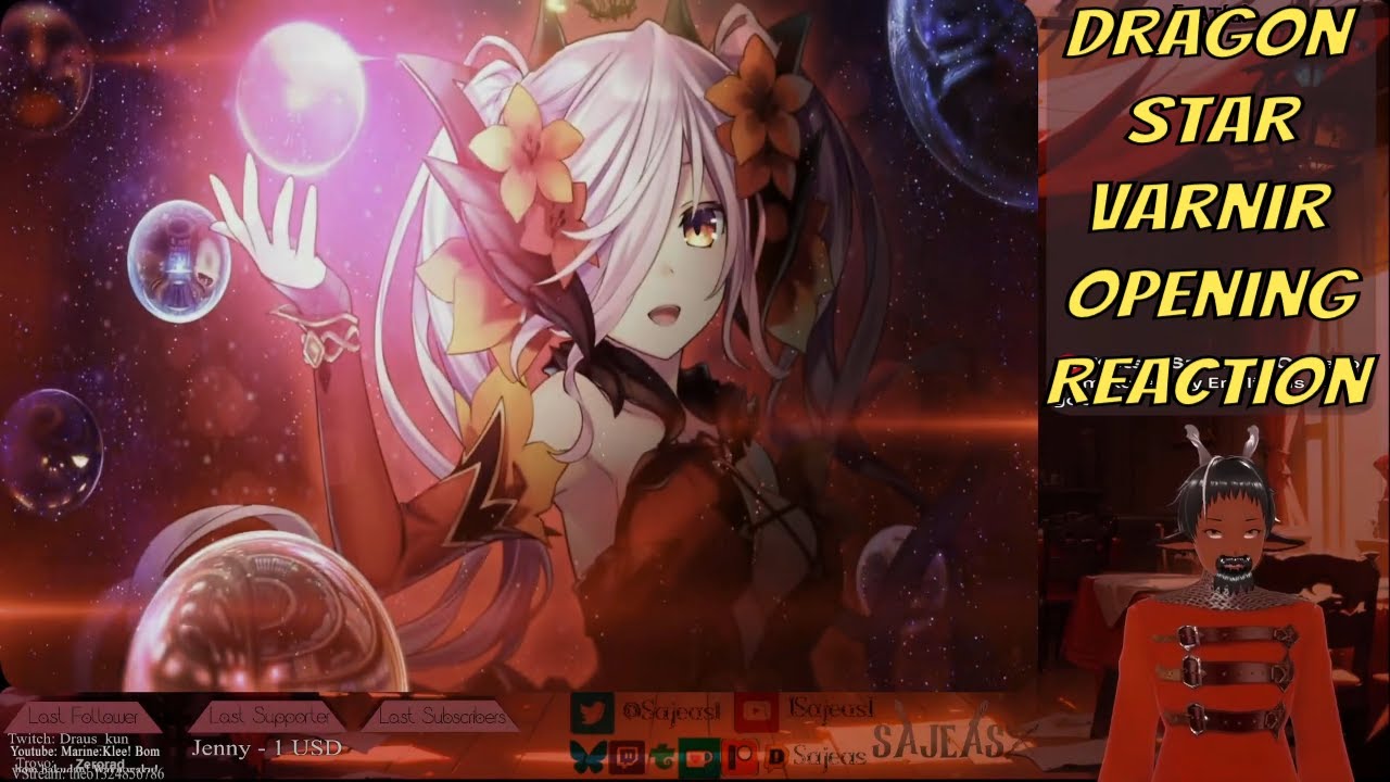 Vtuber reaction to Dragon Star Varnir Opening