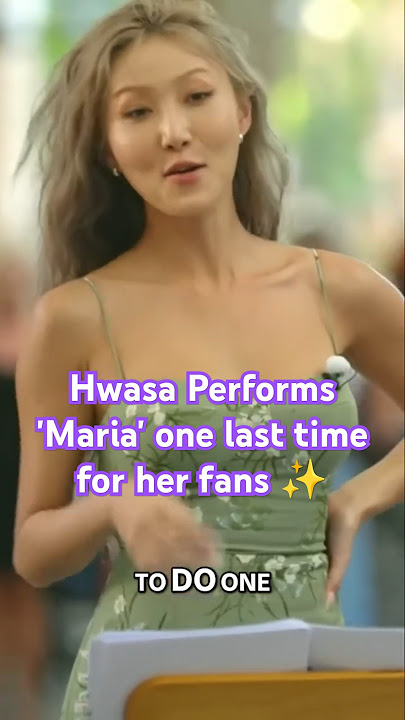 Mamamoo's Hwasa Performs Maria for the Fans #hwasa #maria #mamamoo #psy #pnation #chili