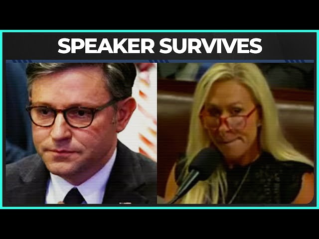 Marjorie Greene FAILS Oust House Speaker, Gets Heckled By Own Party!