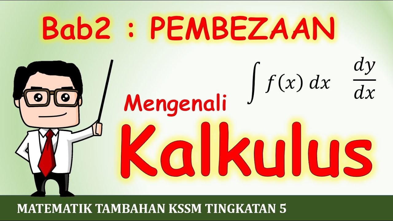 Video 01 Matematik Tambahan Kssm Tingkatan 5 Bab 2 Pembezaan Pengenalan Kalkulus Youtube