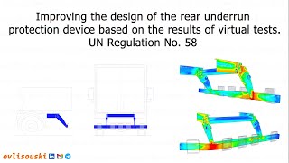 Computer Simulation. Rear Underrun Protection Device (RUPD), UN Regulation No. 58