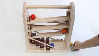 【美品】KOIDE コロコロシロホン 木のおもちゃ 木製 知育玩具 スロープトイ 木製スロープ コロコロシロホン KOIDE【送料無料】｜木の