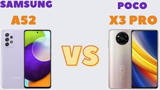 картинка: Сравнение Samsung A52 vs Poco X3 Pro / Какой купить ?