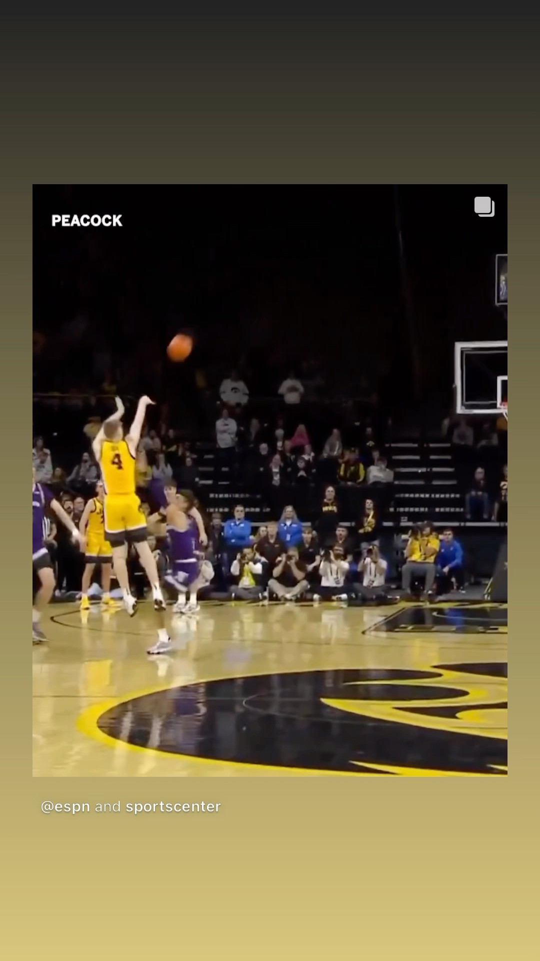 He got it off #hoodnews #iowa #northwestern #JoshDix #gamewinner #basketball #omg #iowahawkeyes