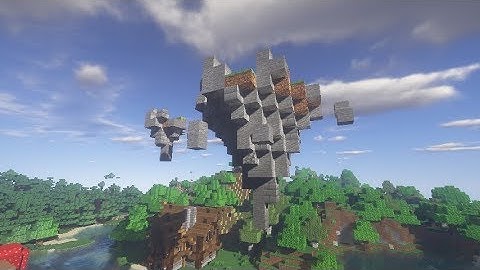 Minecraft Epic Floating Island Build Tutorial!
