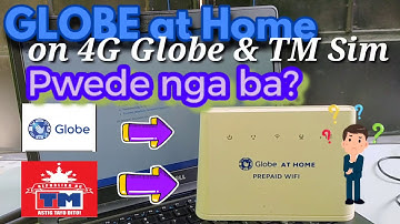 GLOBE at Home Prepaid Router: Pwede ba sa ordinary Globe and TM sim?