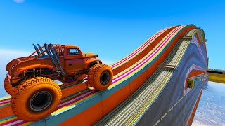 GTA 5 ONLINE 🐷 MONSTER JAM PARKOUR 🐷N*121🐷 DAJE !!!