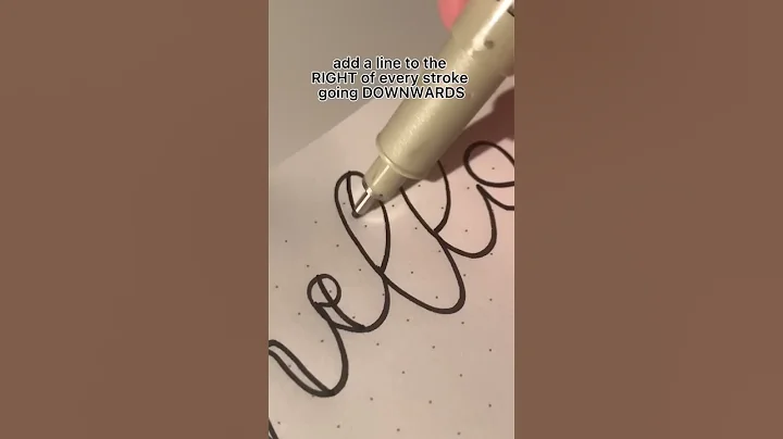 How to FAKE calligraphy with a regular pen HACK #shorts - DayDayNews