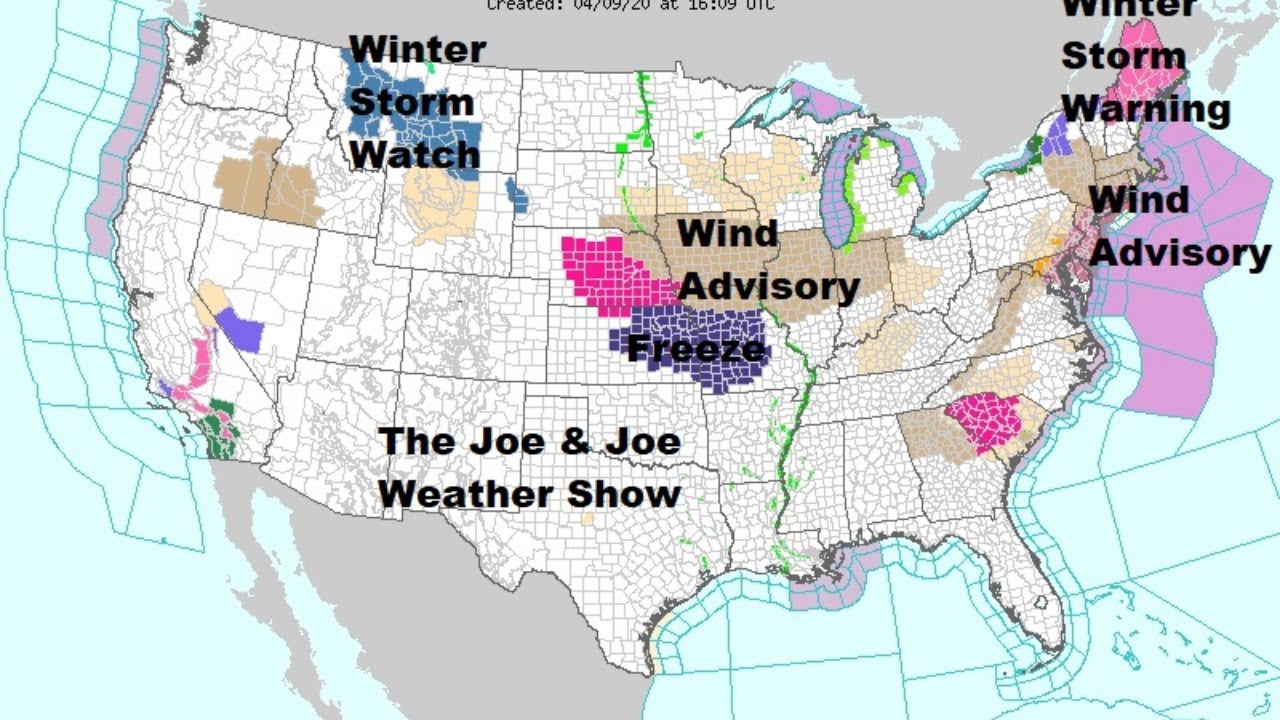 Joe & Joe Weather Show Severe Weather Exits, Winter Hanging On Major ...