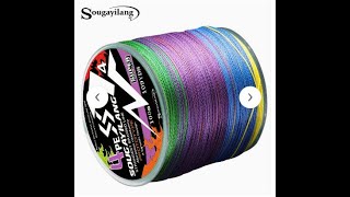 Sougayilang 4 Strands PE Braided Fishing Line Strength Test and Review 
