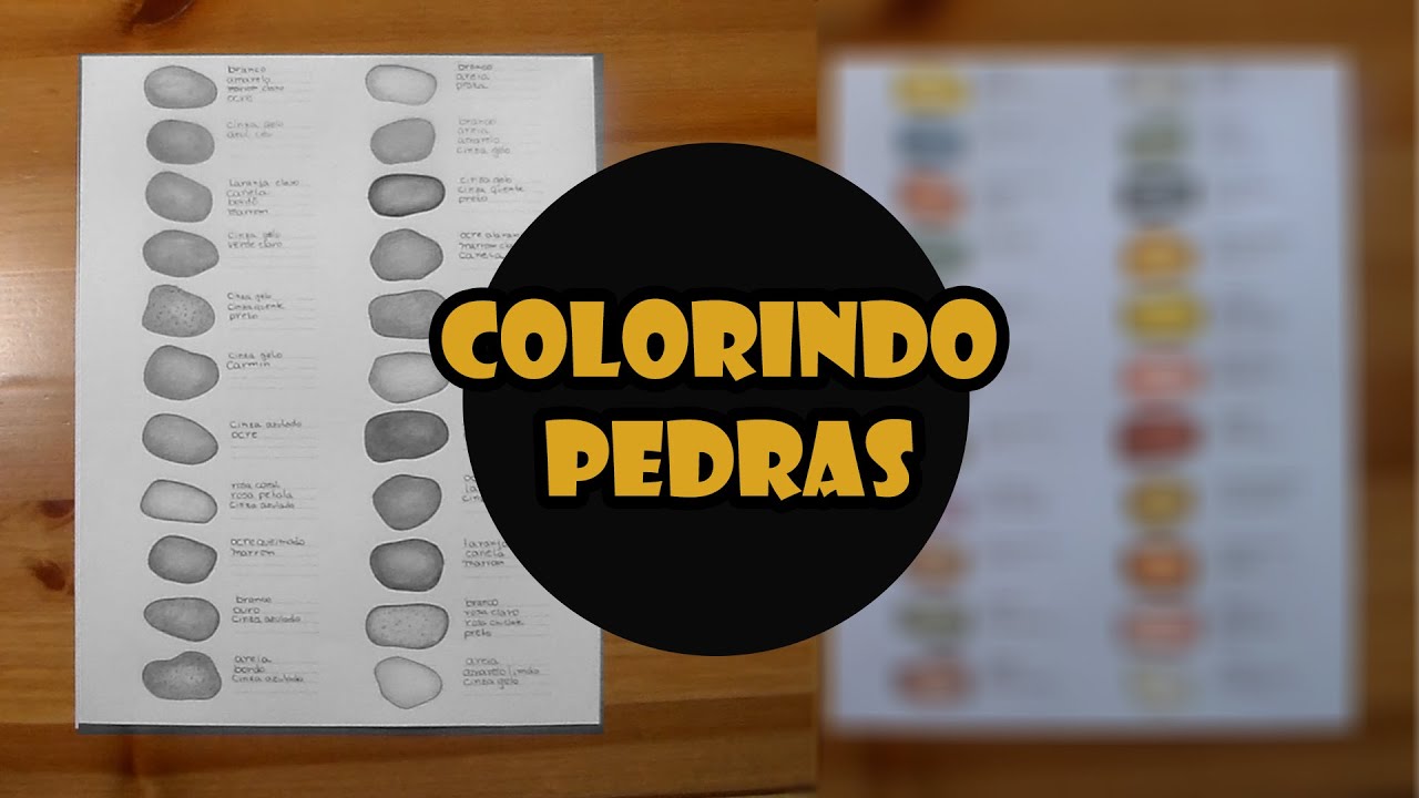 22 formas de pintar pedra com lápis de cor 🗿