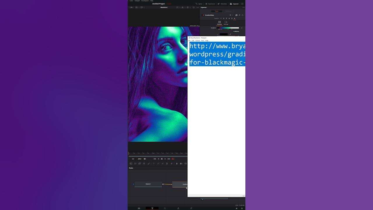 Gradient Map DaVinci Resolve Fusion YouTube