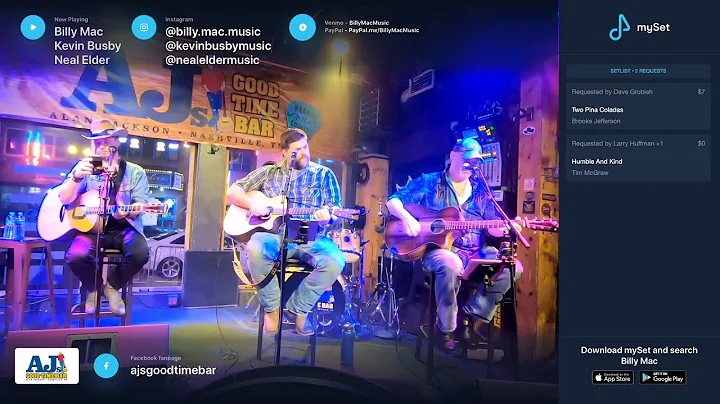 Billy Mac, Kevin Busby, and Neal Elder Live at AJ'...