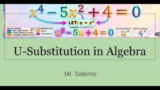 U-Substitution in Algebra - YouTube