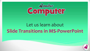 Class 6 | Ch 4 |Slide Transitions in MS PowerPoint in Windows