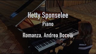 Romanza, Andrea Bocelli - piano version, Hetty Sponselee for Pianotunes