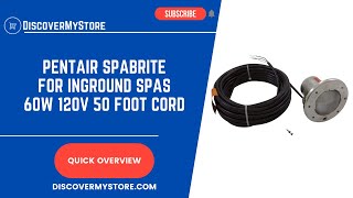 Pentair 78106100 Spabrite Pool Bulb With 50 Feet Cord 120 Volt 60 Watt