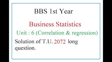 BBS 1st:Business Statistics:Unit:6