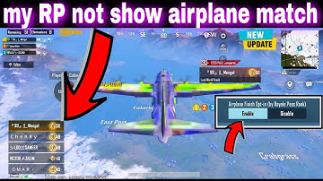 How To Hide Or Show Your Rp Info On Airplane | pubg mobile main rp hide On  airplane bgmi