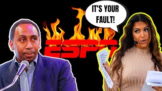 Stephen A Smith SLAMMED ON AIR during FIRST TAKE by Molly Qerim For \\