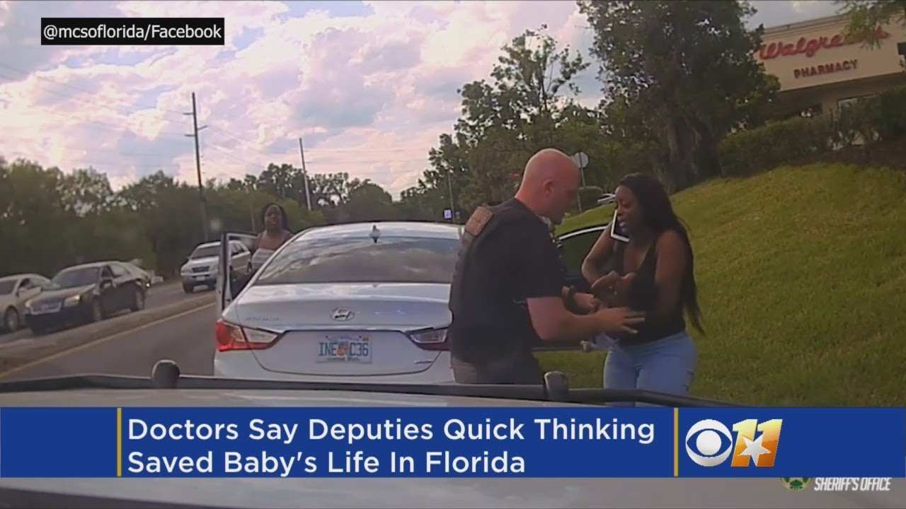 Video: Florida Deputy Helps Save Unresponsive Baby - YouTube