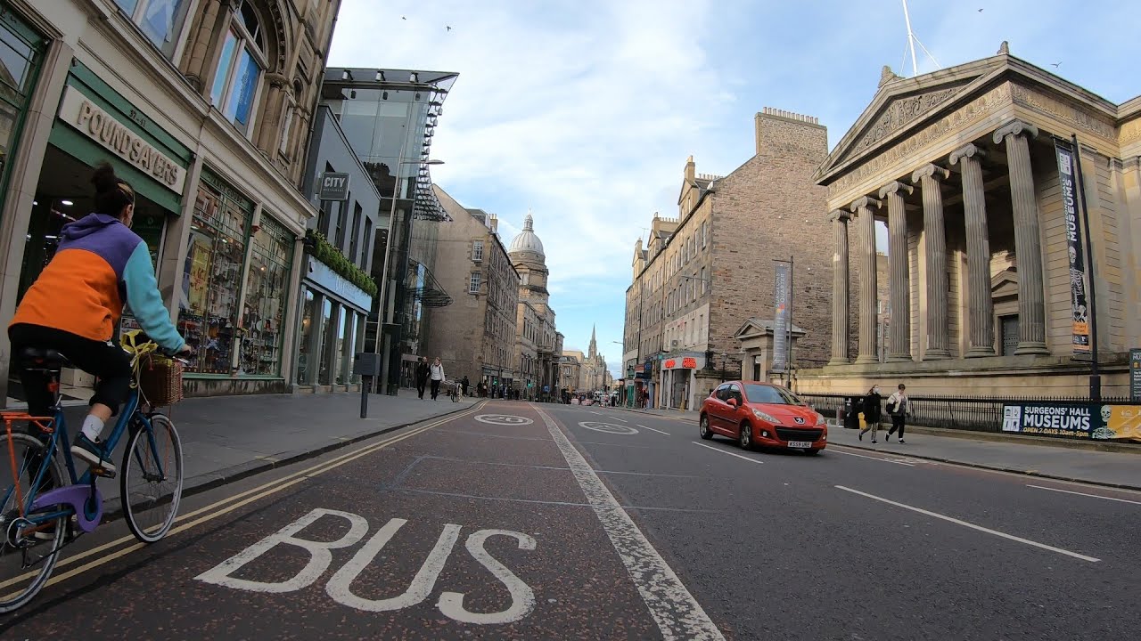 ⁴ᴷ⁶⁰ Cycling around in Edinburgh, Scotland