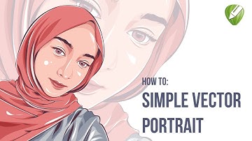 SIMPLE VECTOR PORTRAIT HIJAB | CORELDRAW X6