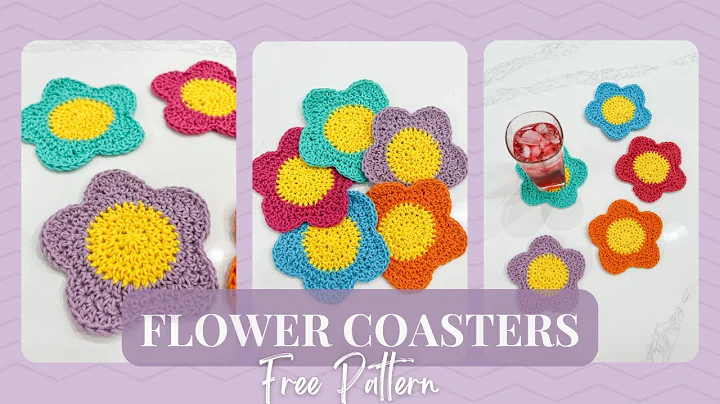 Learn How to Crochet Daisy Flower Coasters Easily