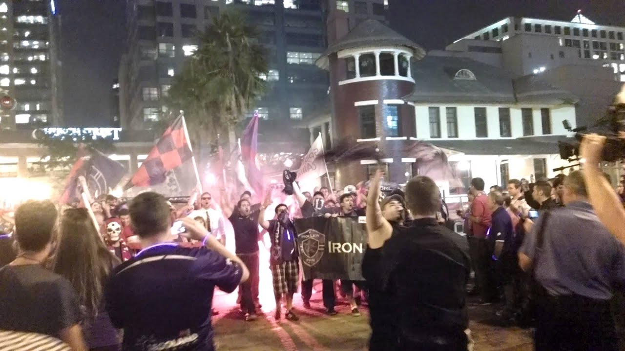 Orlando City Soccer supporters group match