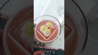 Pink Streets Margarita At Perrys Porch tequila Blanco Mezcal Coconut Oil Lime Agave Li Hing Mui