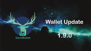 GeroWallet $GERO Announces Version 1.9.0 Hardware Wallet Support