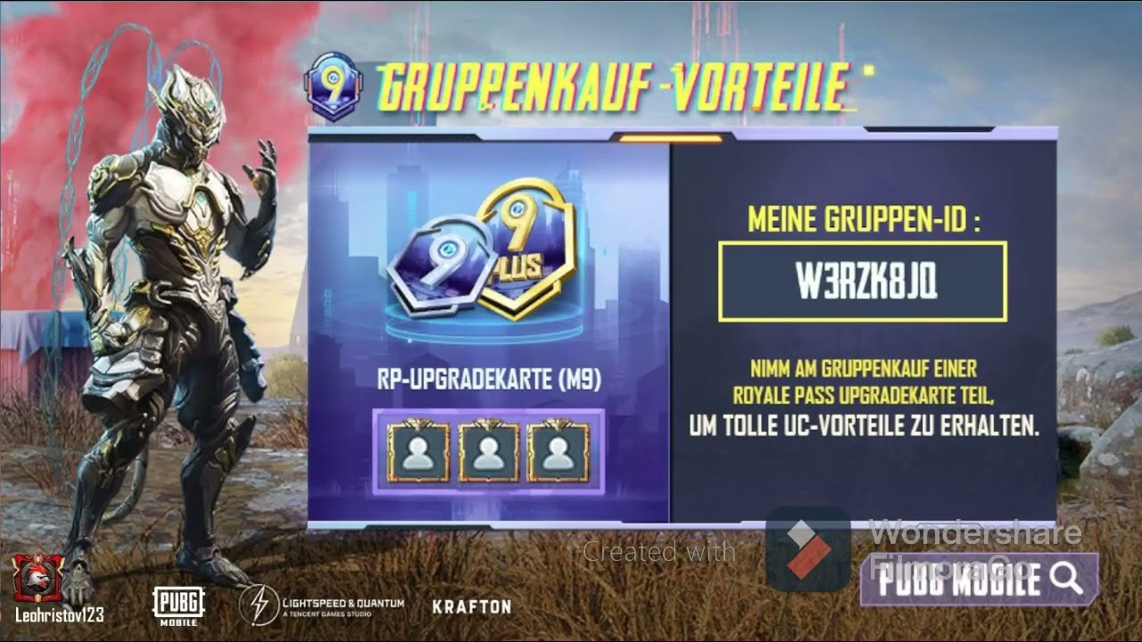 Pubg Mobile M9 Group Purchase Perk Event