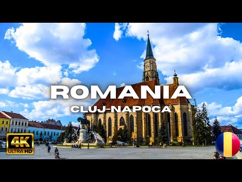 [4K] Walking Tour of Romania - CLUJ NAPOCA - Transylvania - Travel Romania 2023