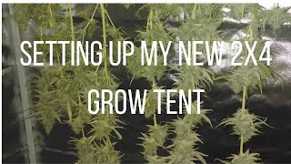 Setting Up My New 2x4 Grow Tent!