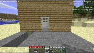 Minecraft single door lock experiment/tutorial