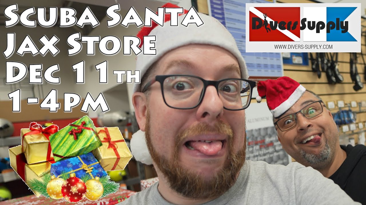 Scuba Santa at Jacksonville Divers Supply 14pm Dec 11th '22. YouTube