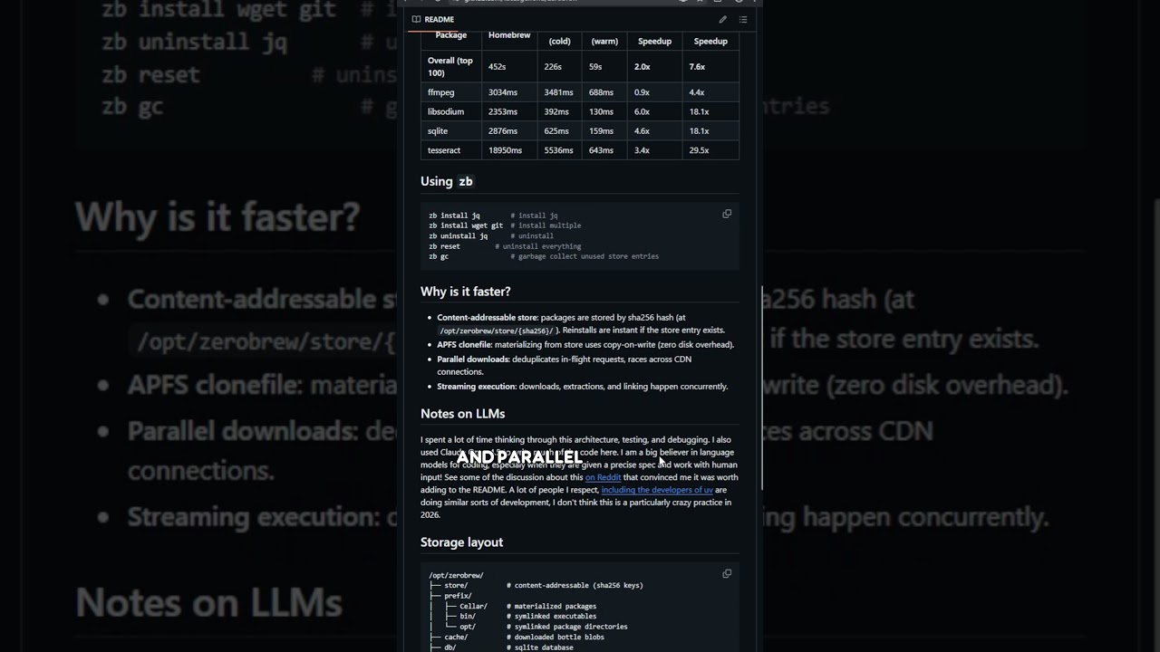 Если вы пользуетесь Homebrew каждый день и вас раздражает его медленная работа, загляните в ZeroB...
